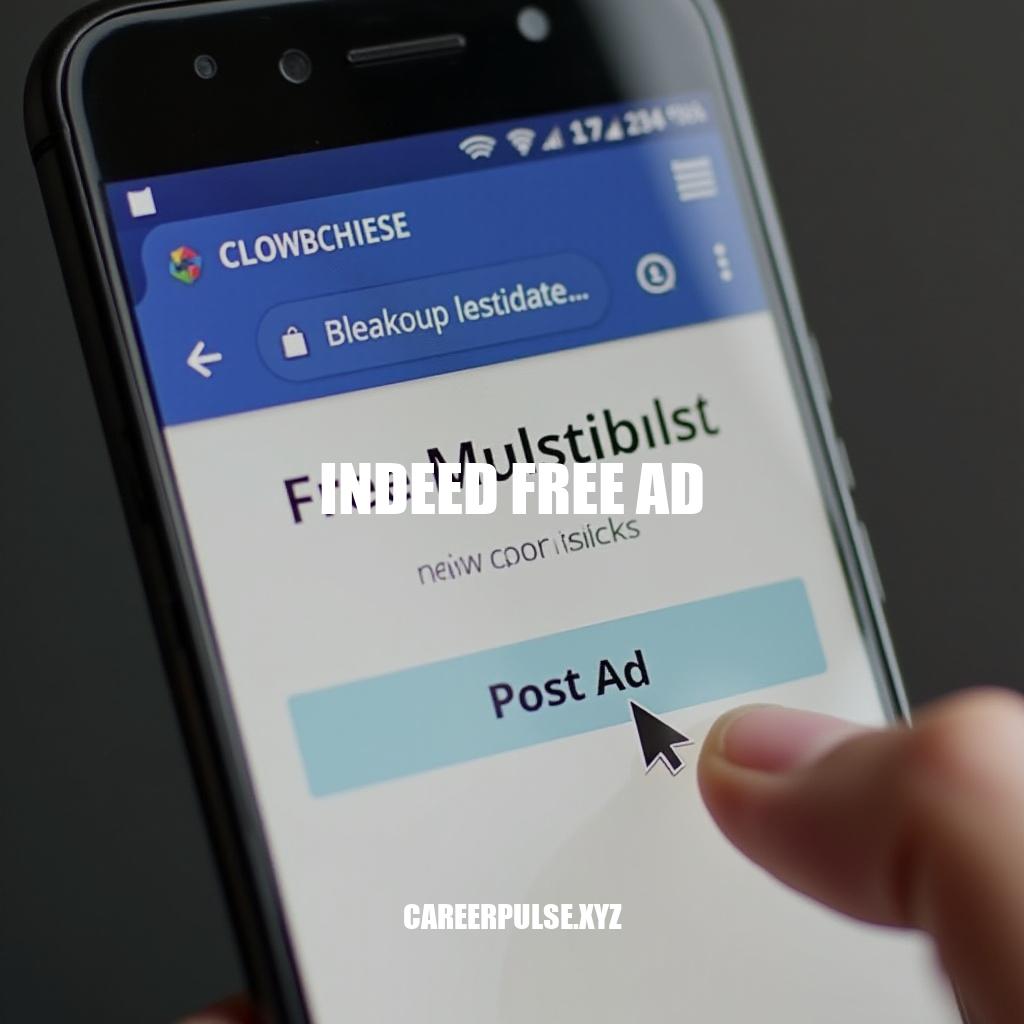 Post Indeed Free Ads Without Cost: A Step-by-Step Guide